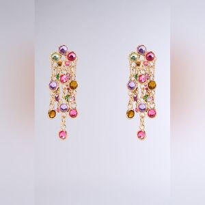 Elegant Multicolor Chandelier Earrings